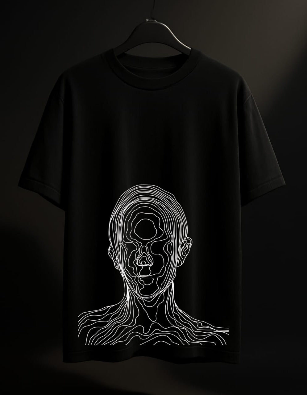 Somewhere else Oversized Tee – Faded & Free(Black)