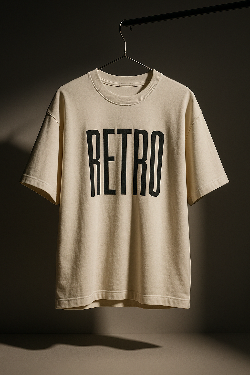 “RETRO” Oversized Tee – Borcelle Motorcycle Club(Beige)